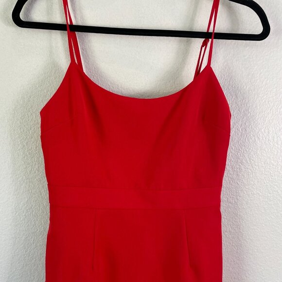 NEW NBD Revolve Womens Small Red Gracey Mini Dress Lace Up Back Sleeveless - Picture 5 of 11